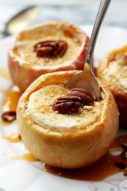 kepti obuoliai-gražiai-kepti-obuoliai-su ožka