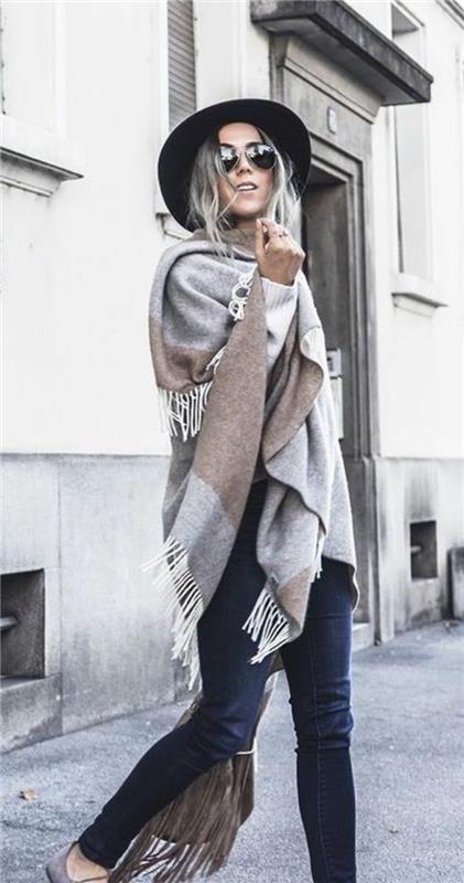 poncho-woman-winter-cape-a-fringes-boho-chic-style-in-sivo-bež