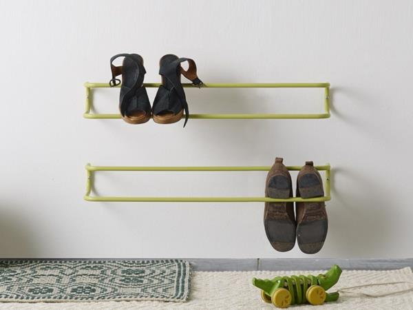 minimalistinio dizaino batų lentyna