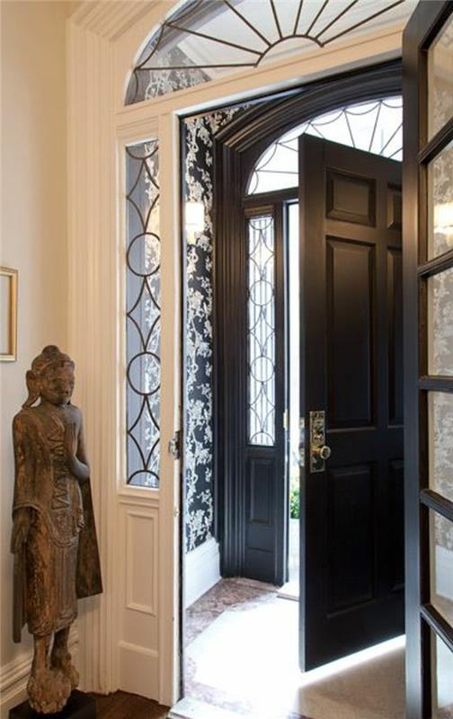 tasarım-giriş-kapısı-zilten-giriş kapısı-siyah-ahşap-iç-modern-ve-şık-tasarım-giriş kapısı