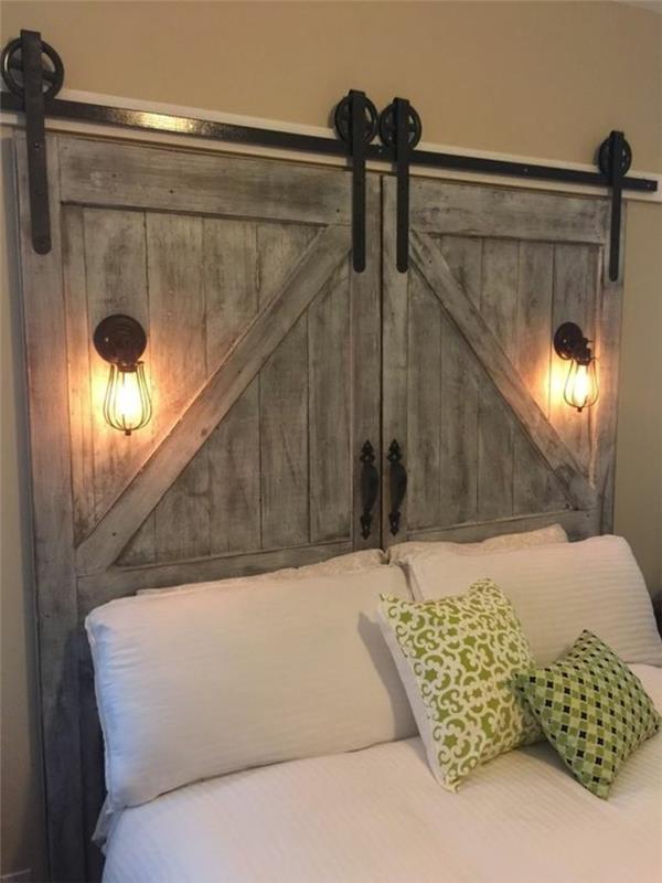 Rustic-Bedroom-Headboard-Barn-Door