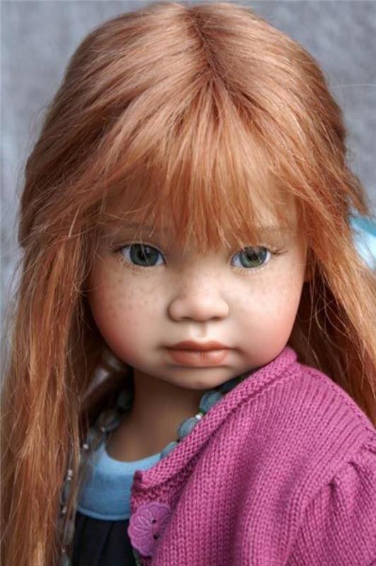 realistinė-lėlė-meninė-lėlė-raudoni plaukai
