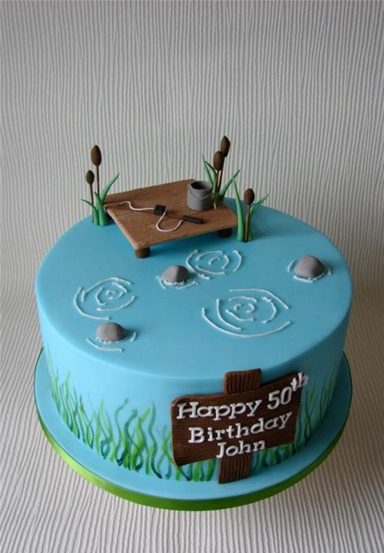 Doğum günü pastası için tatlı fotoğrafı orijinal kolay balık tutma