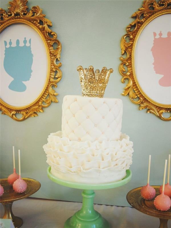 küçük-prensesiniz için-en iyi-doğum günü-dekorasyonu-pembe-Aurore-la-belle-au-bois-kek