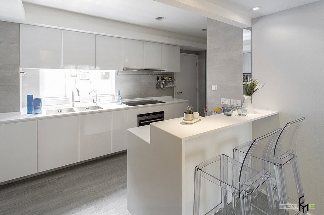 Cocina blanca con isla