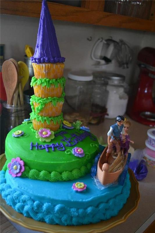 Pelėdos pyragas gimtadienis princesė princesė pilis idėja rapunzel