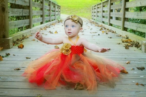 princesės-Helovino-kūdikio kostiumas