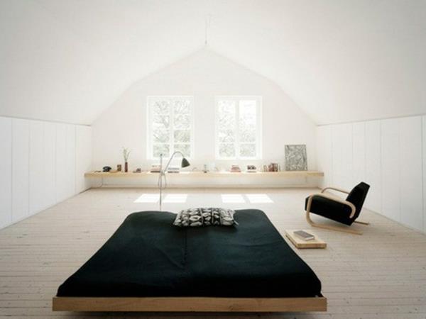 čist slog-spalnica-dekoracija-zen