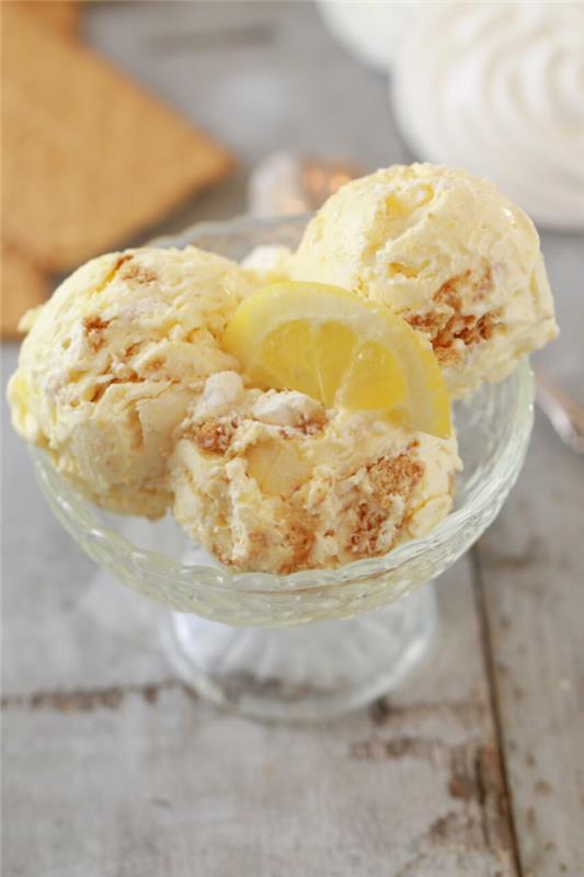 naminių ledų receptas be ledų gaminimo aparato su citrinos skoniu, originalus beze receptas