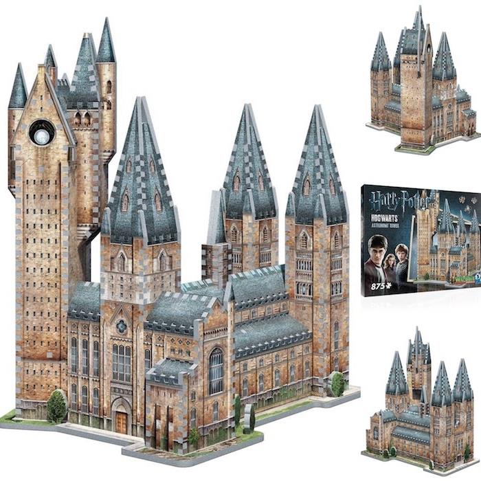 šola harryja potterja hogwartsa, 3d puzzle za ljubitelje likov, zanimiva najstniška ideja za božično darilo