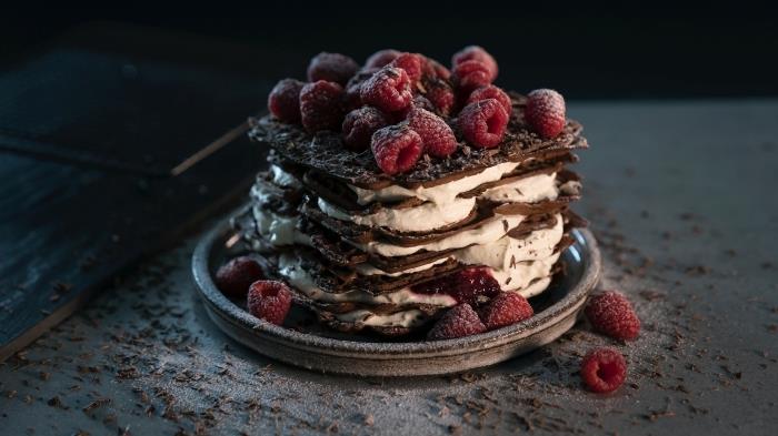 ahududu ile ne yapılır tatlı çikolatalı kurabiye mascarpone peynirli kek kırmızı meyveler