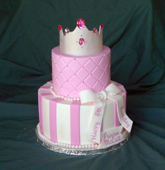 Gražus princesės tortas paprastas princesės gimtadienio tortas