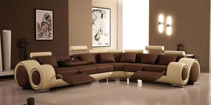 oturma odanız için-ne-boya-seçmeli-harika-oturma-odası-fikri-kahverengi-kanepe-tasarım-sofistike-olağanüstü
