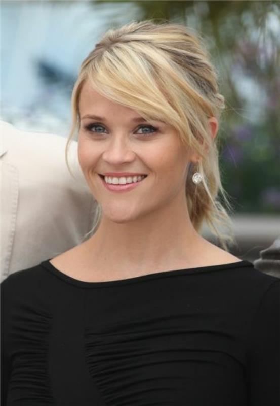 trumpų plaukų kuodelis, šoniniai kirpčiukai, Reese Witherspoon