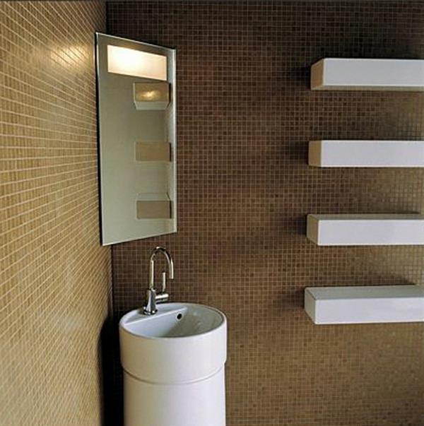 moderna kopalnica-shramba-rjave ploščice