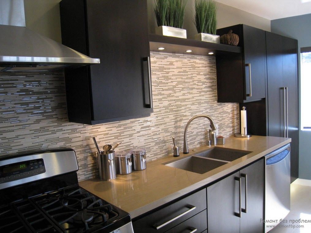 Interior de cocina con plantas pequeñas.