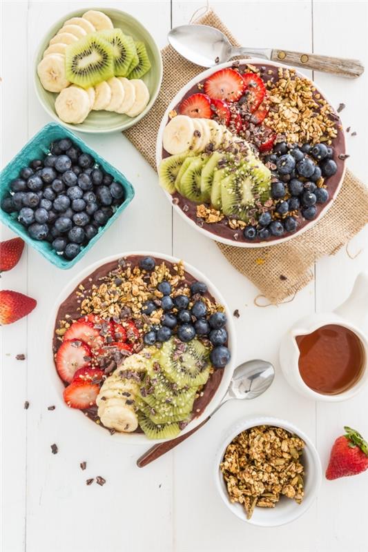 sağlıklı kahvaltı smoothie kasesi vegan granola acai kasesi, mükemmel vegan acai kasesi nasıl yapılır