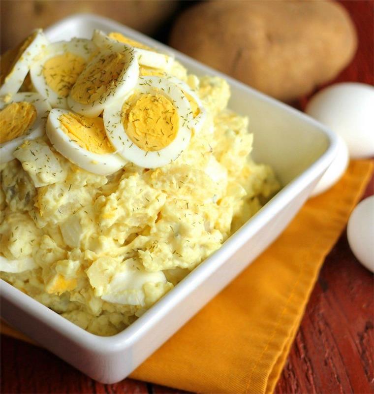 recept z jajci in krompirjem