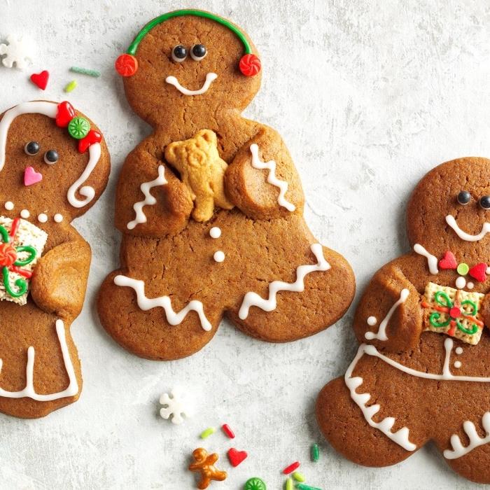 kako narediti klasične piškote za božič, cimet in medene piškote v obliki snežaka