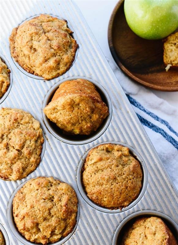 Sağlıklı Vegan Elmalı Muzlu Muffins Sağlıklı Tarif, Glutensiz
