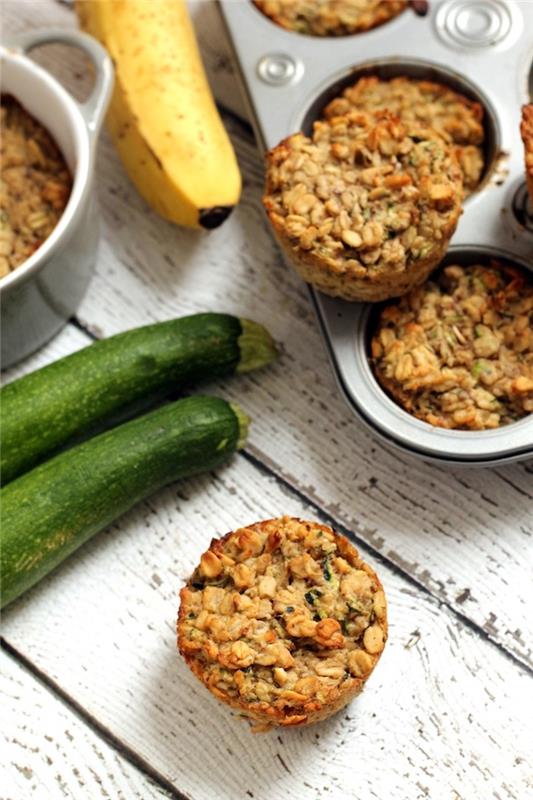 muz, kabak ve glutensiz yulaf ezmesi ile orijinal sağlıklı vegan muffin tarifi, vegan diyeti orijinal muffin tarifi