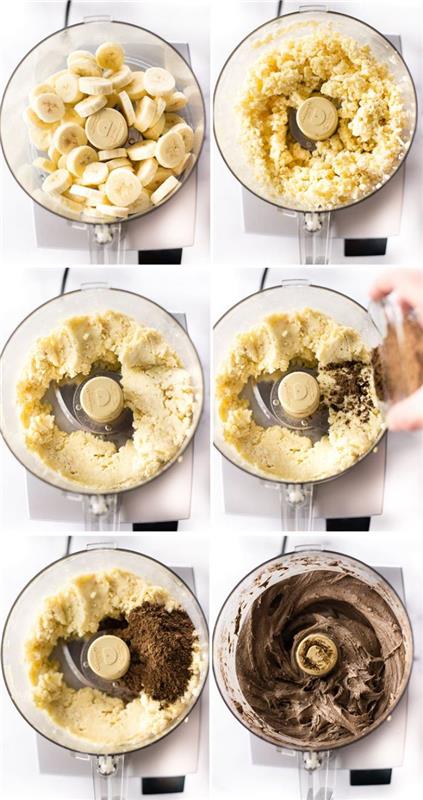 naminių 2 ingredientų ledų receptas su bananais ir kakava, geriausiais vasaros desertais