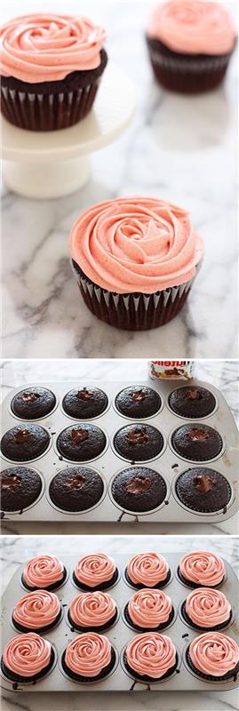 recept-torta-z-jogurtom-in-čokoladno-roza-muffini