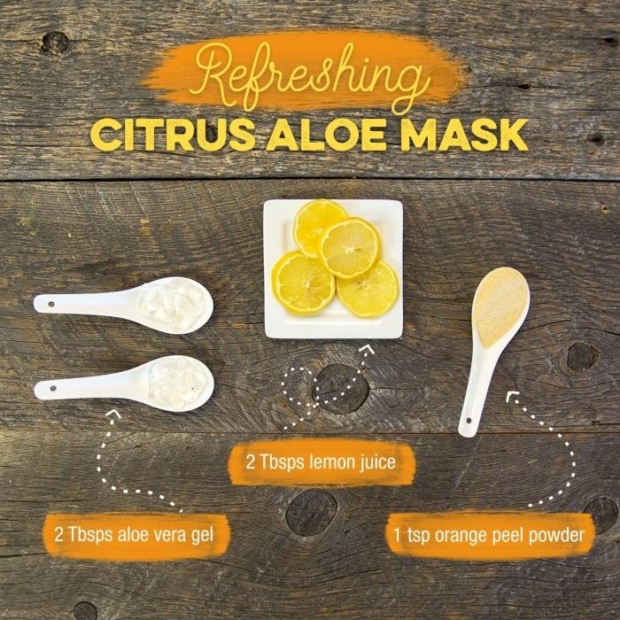 aloe vera jel yaprağı limon dilimleri ile yüz maskesi hazırlama tarifi aloe vera tarifi