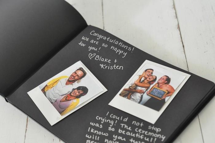 Črne strani, belo pero in fotografije za foto album z lastnimi rokami, kako narediti potopisni dnevnik