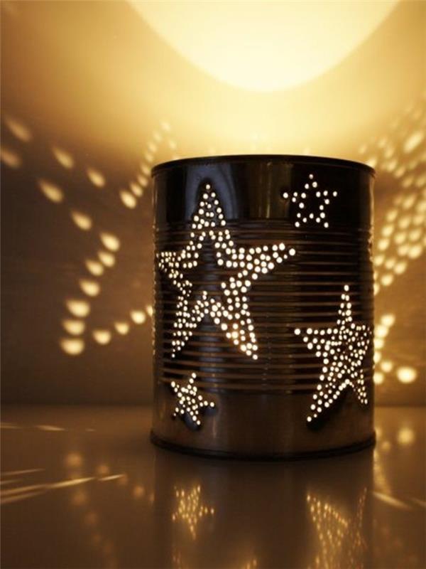 riciclo-creativo-barattolo-latta-decorato-stelle-incise-candela-idea-diy