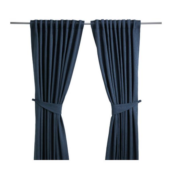 perdeler-ikea-blekviva-mavi
