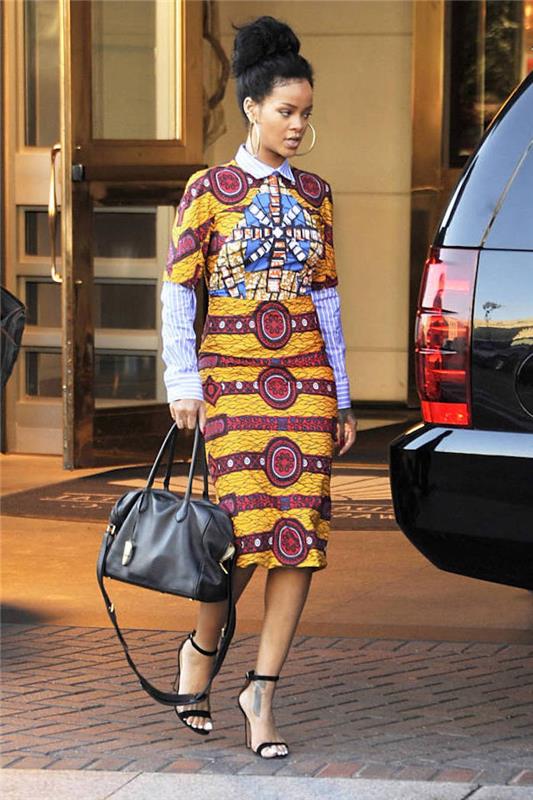 Afrikalı şık kadın kıyafeti Afrikalı şık güzellik kadın elbise modeli