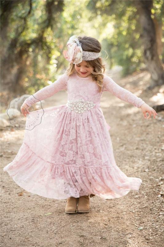 Vintage bohem şık elbise fikri çocuk töreni elbisesi vaftiz elbisesi fikri çocuğunu bir düğün için nasıl giydireceği