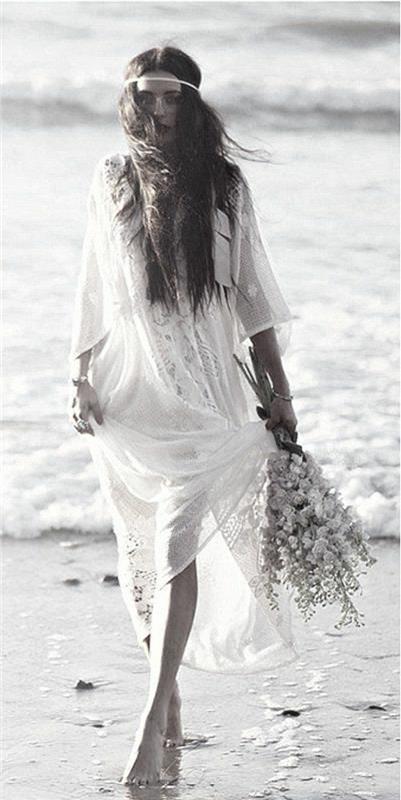 poročna obleka-rože-dodatki-hippe-boho-morje