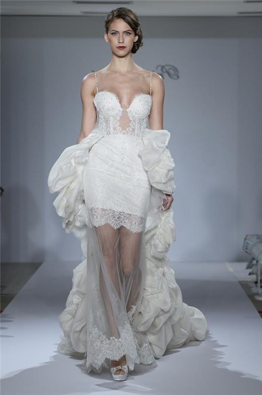 Romantična poročna obleka lepa preprosta in elegantna poročna obleka butik izvirna ideja obleka mariahe