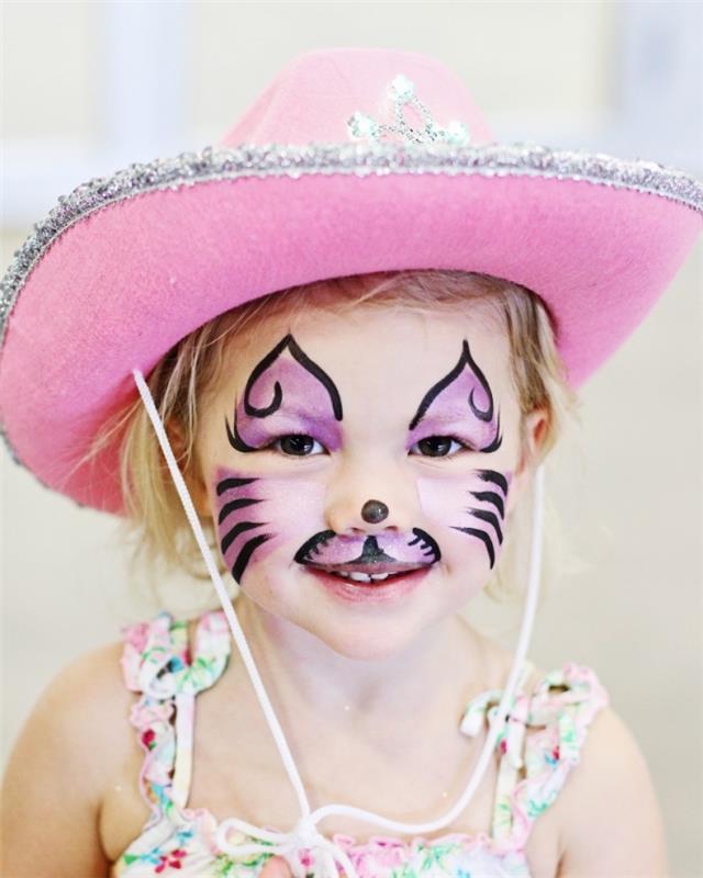 kako narediti in obleči deklico za karneval ali modno zabavo, kostum maska ​​DIY v roza barvi