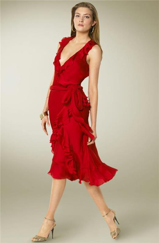 Ralph-Lauren-yeniden boyutlandırılmış-tasarımcı-kırmızı-şal-elbise