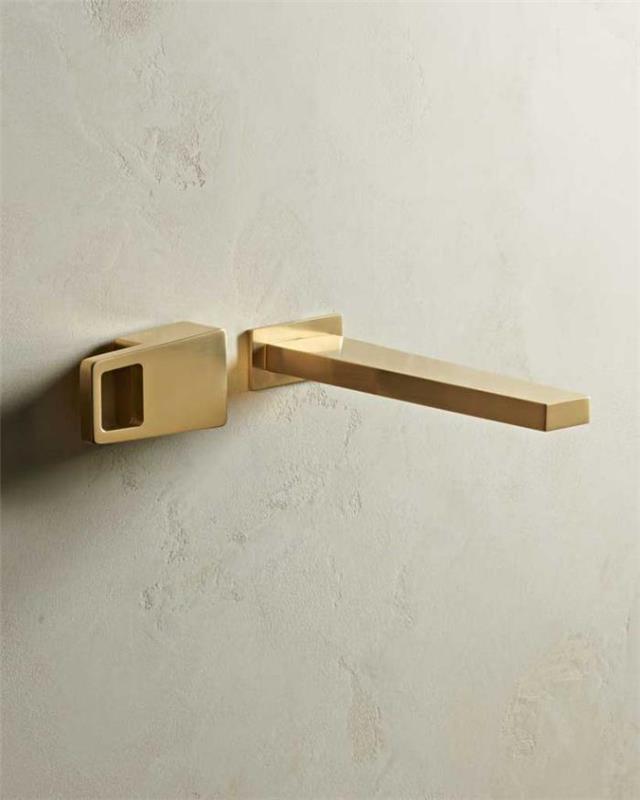 modern-banyo için sade-zarif-tasarım-altın-duvar-musluğu