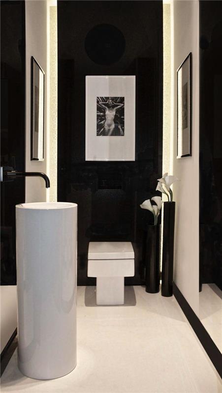 duvara monte-lavabo-musluk-beyaz-siyah-duvarlar-ve-sanatsal-fotoğrafçılık