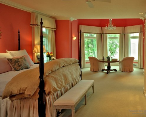Design della stanza rosa