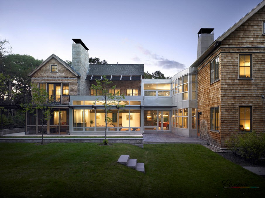 Casa con galería al aire libre