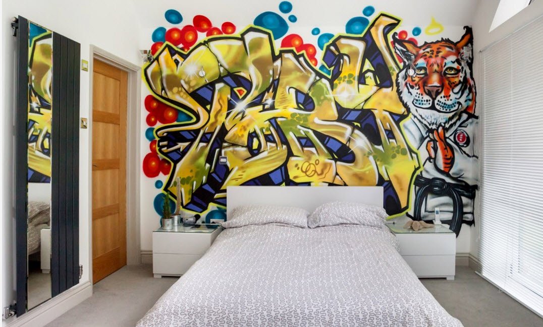 Graffiti en el dormitorio