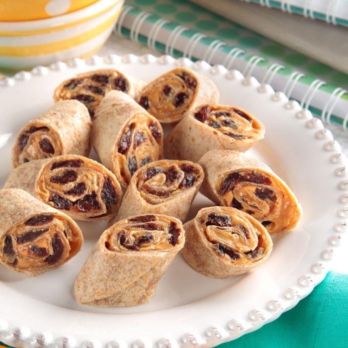 fıstık ezmesi ve kuru üzümlü tortilla ruloları ne yenir fıstık ezmesi cevap