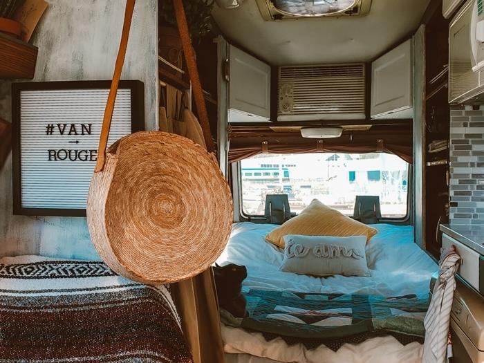 el çantası bitkisel elyaf bohem aksesuarlar yaşam seyahati minibüsünüzü yatakla birlikte düzenleme dekoratif minderler küçük mutfak