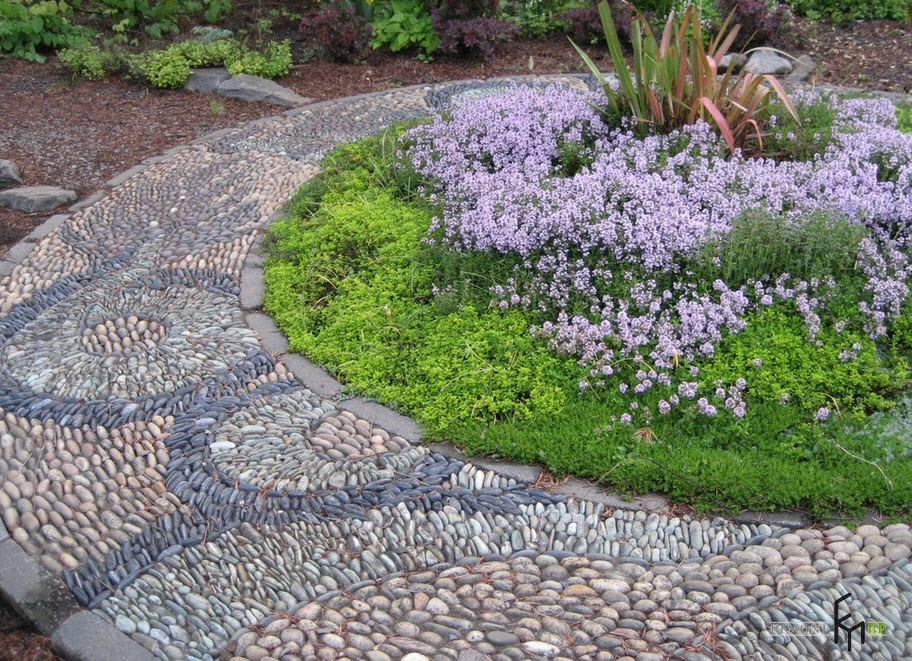 Sentiero del giardino di ghiaia