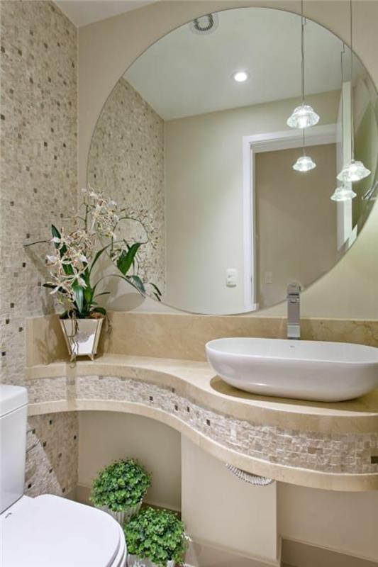 dekor kopalnice zen, ideje za kopalnico, model kopalnice, kopalniški pinterest, stene, prekrite s sivim in črnim mozaikom