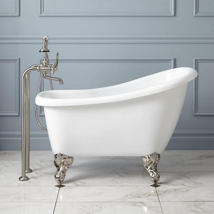 ayakları üzerinde vintage küvet versailles tarzı küçük boy