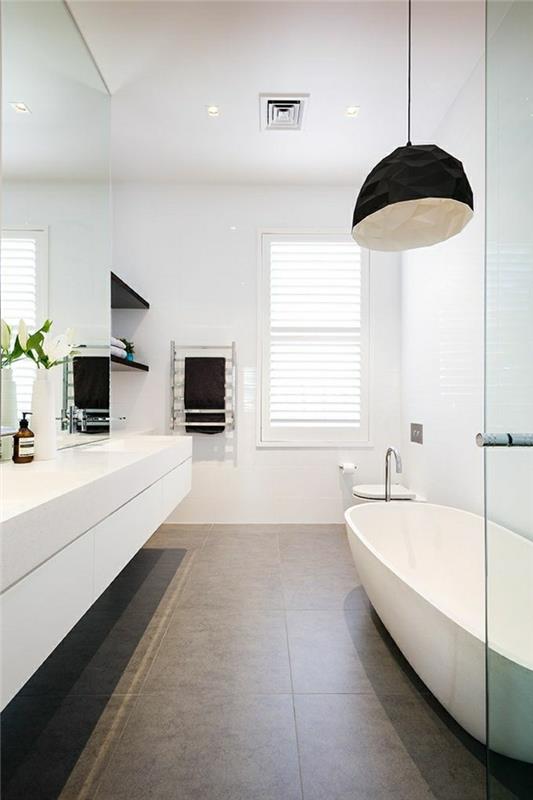 sodobna kopalnica-kad-dizajn-sodobna-črno-bela-moderna-tumblr-navdih