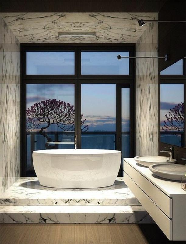 modernus-vonios kambarys-prabangus-dizaineris-vonios kambarys-marmuras-didelis langas