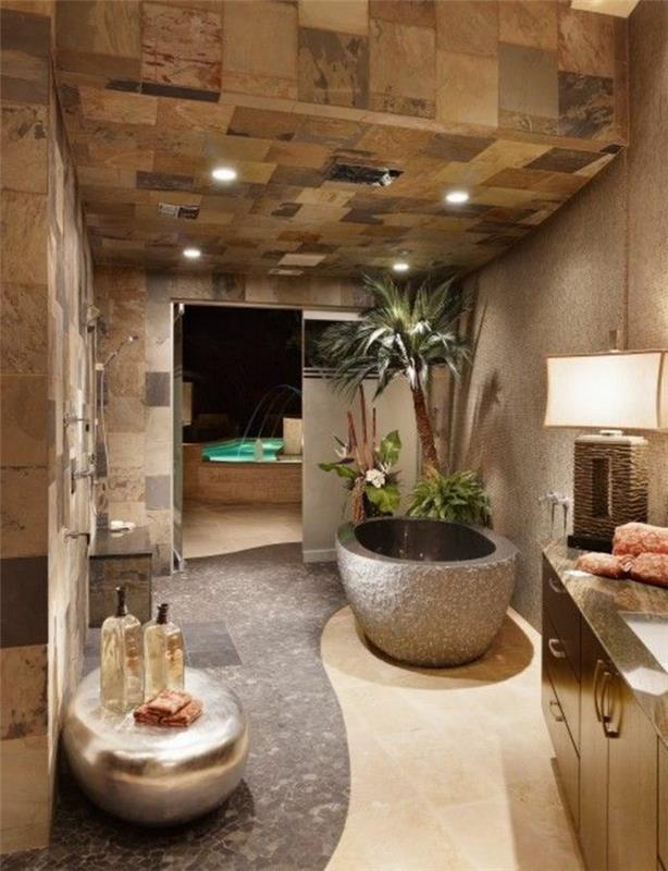 vonios-deko-zen-fajanso-smėlio-vonios kambario dekoravimas-pigus-vonios kambarys-